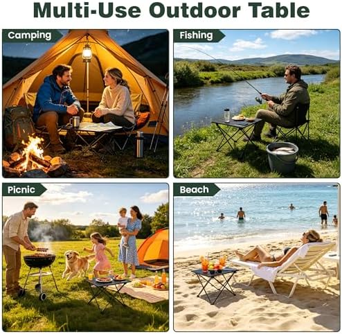 SUNNYFEEL Small Camping Table - Ultralight Portable Folding Table - Image 7