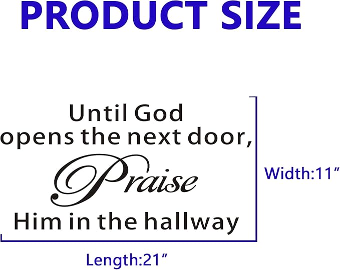 VODOE Scripture Wall Stickers for Bedroom: Apply in Under 30 Min | Solve Apply Anxiety Issue - Quotes Wall Decals for Living Room Church - Ideal for Instant Home Walls Makeover Small - Image 2