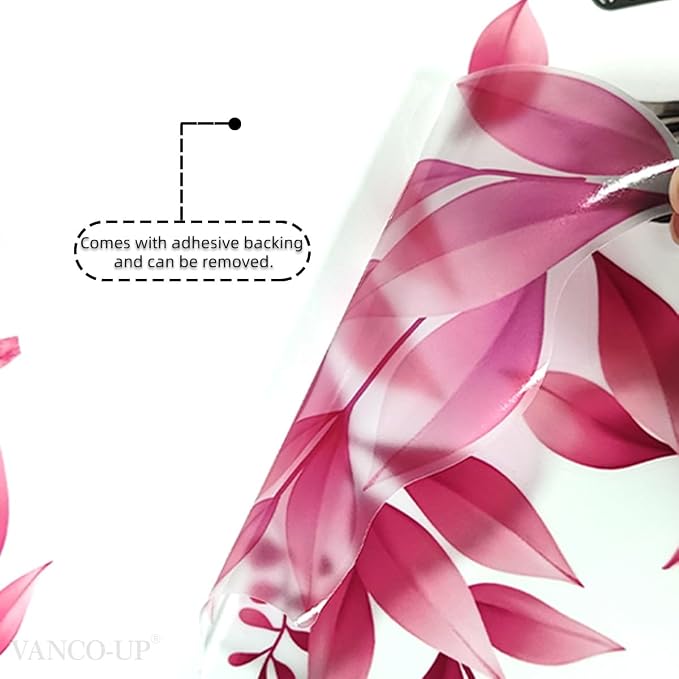 Pink Flower Tree Branch Wall Decals, Spring Pink Flower Bird Wall Stickers Peel and Stick Wall Murals for Living Room Bedroom Tv Background Wall Decor, 70.8x59 inches, 3 Sheets - Image 7