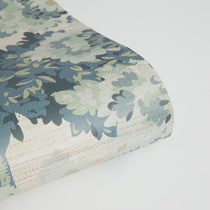 Tempaper Textured Green Canopy Toile Faux Grasscloth Removable Peel and Stick Wallpaper, 20.5 in X 16.5 ft, Made in The USA - Image 8