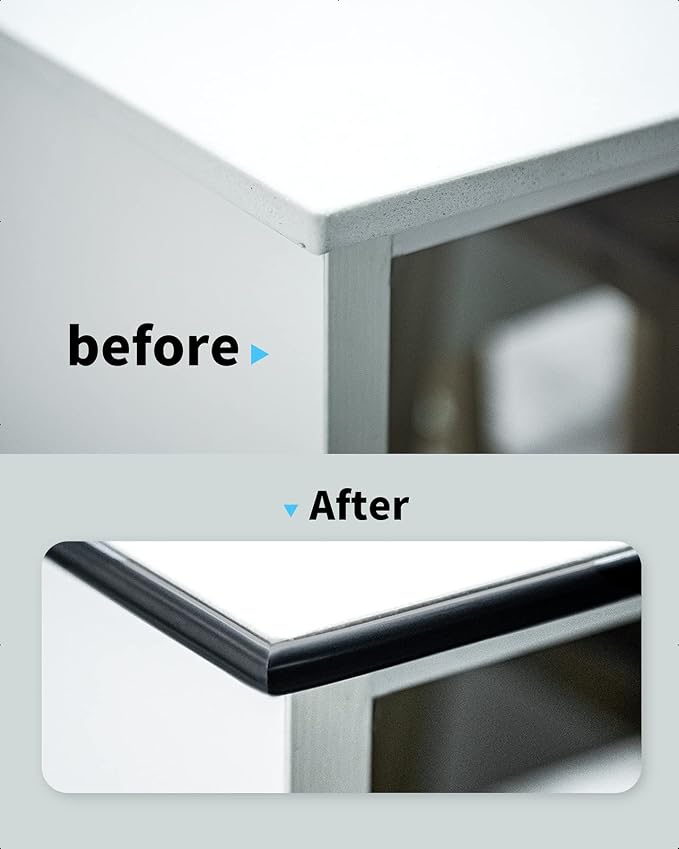 Art3d 10 ft Peel and Stick Tile Edge Trim, Backsplash Corner Decor, Black - Image 9