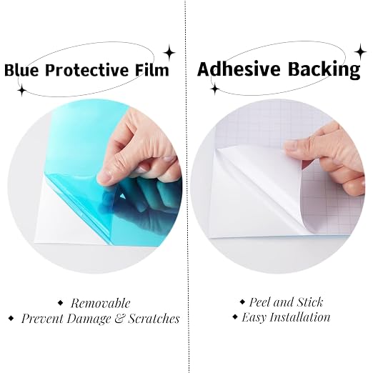Decotalk Adhesive Mirror Sticker, 12"x590" Mirror Sheet for Crafts, Reflective Mirrors Wallpaper Peel and Stick, Soft Mirrors Sticker Self Adhesive, Flexible Reflective Sheets Decals Non-Glass - Image 6