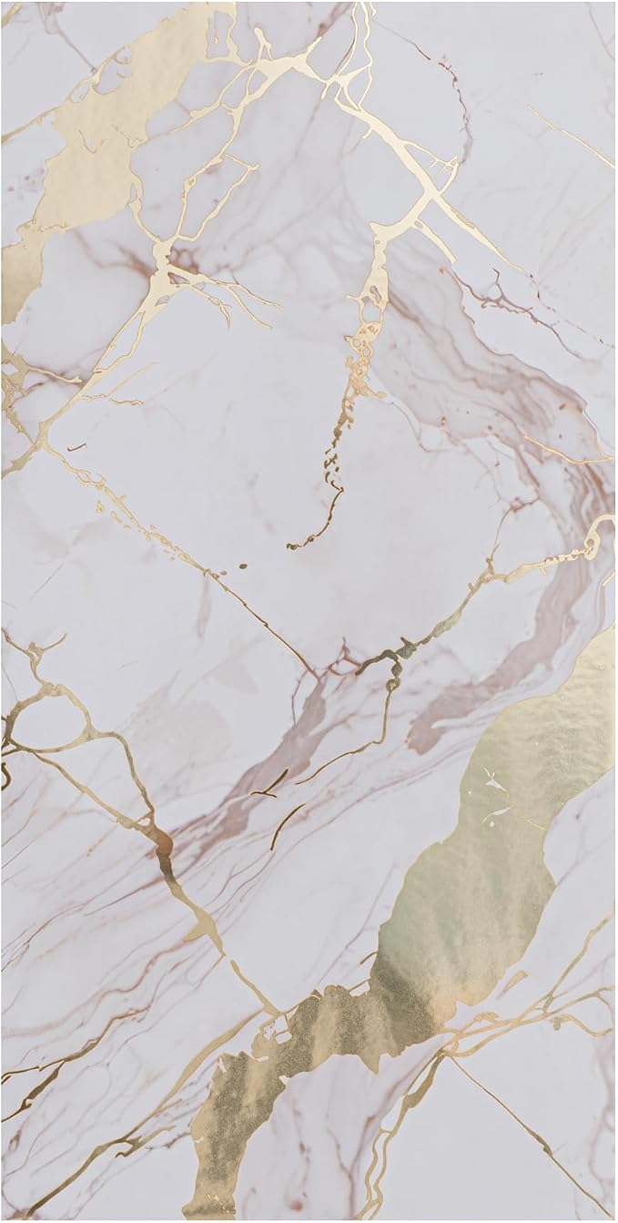 Haimin 3D Wall Panels Peel and Stick Marble Look Tile Backsplash, 20 Pack | Waterproof & lightweight, each 23.6x11.8in, total 38.7 sq ft. Kitchen/bath backsplash wall decor Marble-look faux tile White - Image 3