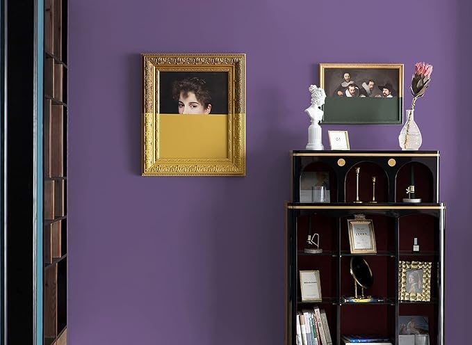 Dimoon 236''x17.7'' Purple Peel and Stick Wallpaper Contact Paper Modern Self Adhesive Wall Paper Removable Renter Friendly Textured Solid Color Shelf Cabinet Vinyl Roll (236''x17.7'',Dark Purple) - Image 5