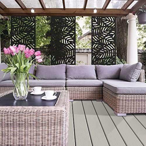 2'x4' Sanibel Decorative Screen, Black - Image 4