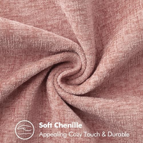 MIULEE Decorative Couch Throw Pillow Covers 20x20 Inch Blush Pink 2 Pack - Image 4