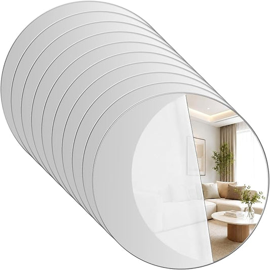 10 PCS Round Mirrors for Centerpieces, Mirror Centerpieces for Tables by Unknown