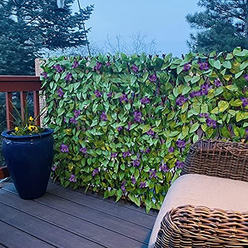 Expandable Fence Privacy Screen for Balcony Patio Outdoor,Decorative Faux Ivy Fencing Panel,Artificial Hedges (Single Sided Leaves)…3 - Image 6