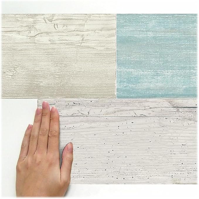 RoomMates RMK3696GM Distressed Barn Wood Plank Blue Peel and Stick Giant Wall Decals, Black, 2 Sheets 17.25 inches x 36.5 inches - Image 2