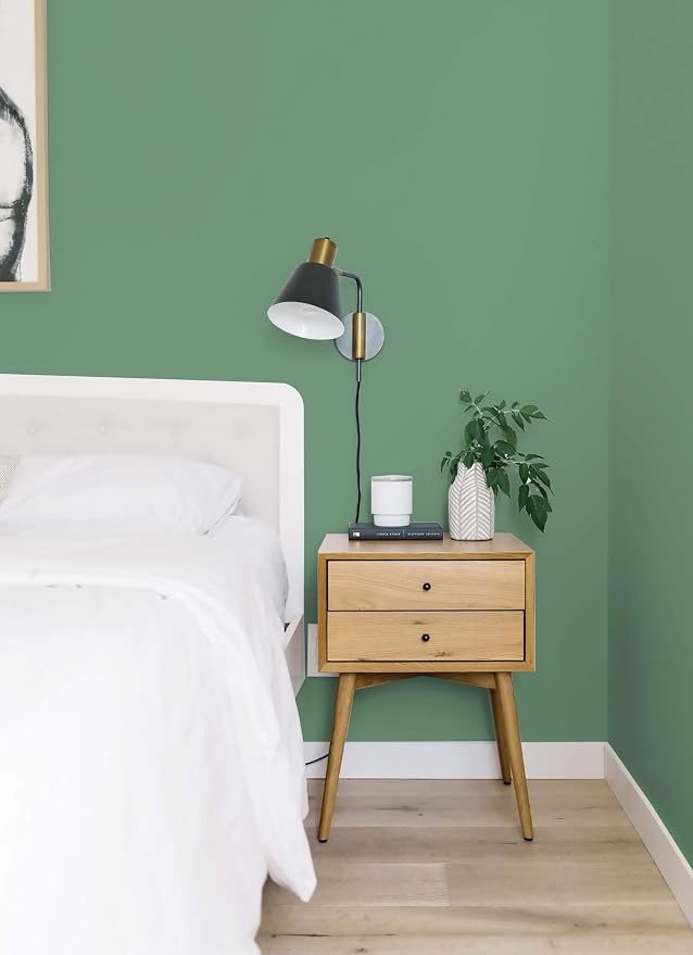 Dimoon 118''x17.7'' Green Peel and Stick Wallpaper Contact Paper Modern Self Adhesive Wall Paper Removable Renter Friendly Textured Solid Color Shelf Cabinet Vinyl Roll (118''x17.7'',Spring Green) - Image 6