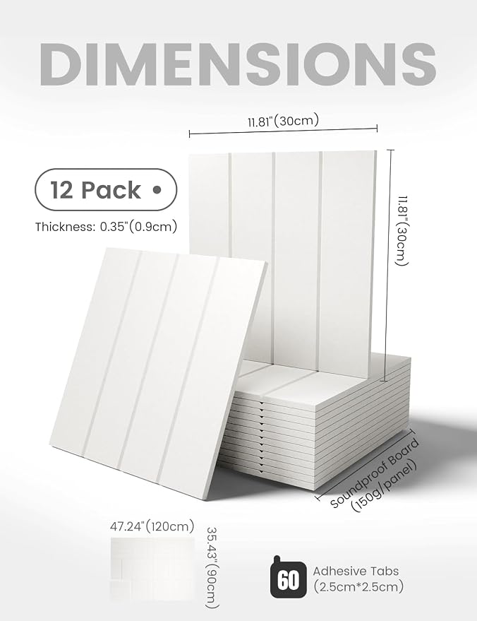 Fluxynara 48" x 36" Large Felt Bulletin Board, Milky White | 12 Pack Cork Board Alternative with 60 Safe Adhesive Tabs, Pin Boards for Wall Decor, Home, Office, Classroom,Dorm - Image 2