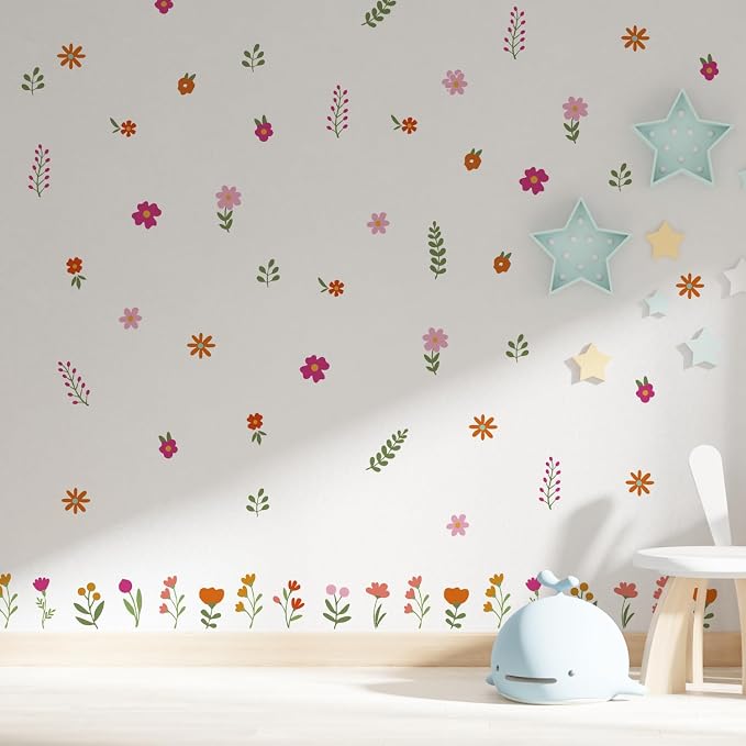 Nursery Wall Stickers Boho Kids Room Decor Girls Bedroom Removable Wall Decals Vinyl Murals DIY Cute Decorations 12 Sheets - Image 5