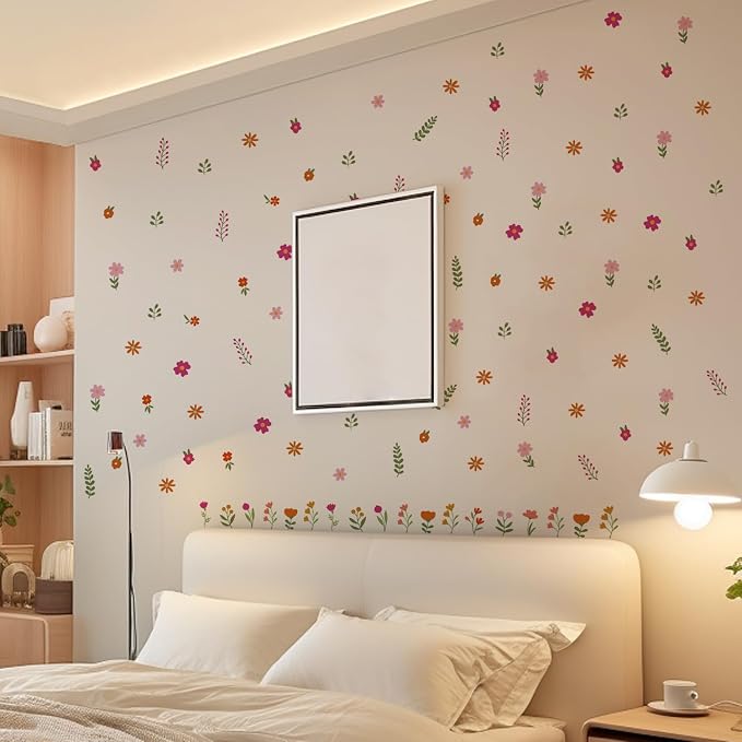 Boho Wall Stickers Girls Bedroom Removable Wall Decals Nursery Kids Room Decor Vinyl Murals DIY Cute Decorations 6 Sheets - Image 8