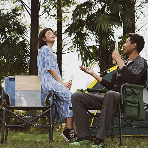 SUNNYFEEL Oversized Camping Chair Portable Directors Chairs with Side Table - Image 2