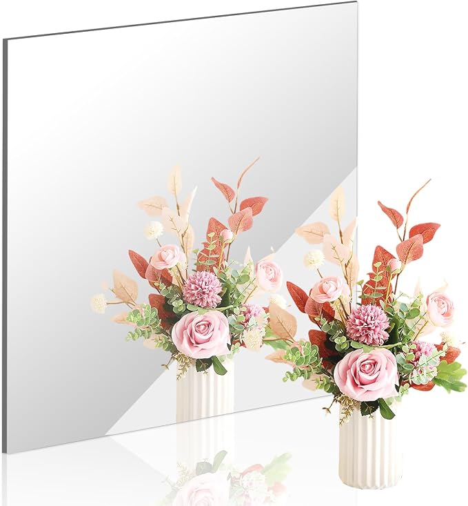 20x20 in Acrylic Mirror Sheet for Wall, 2.5mm Plastic Wall Mirror by DARENYI