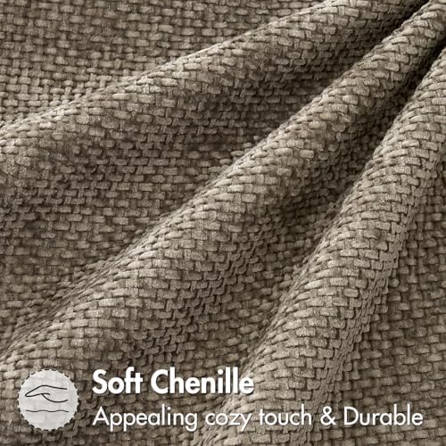 MIULEE Decorative Couch Throw Pillow Covers 16x16 Inch Neutral Khaki 2 Pack - Image 6