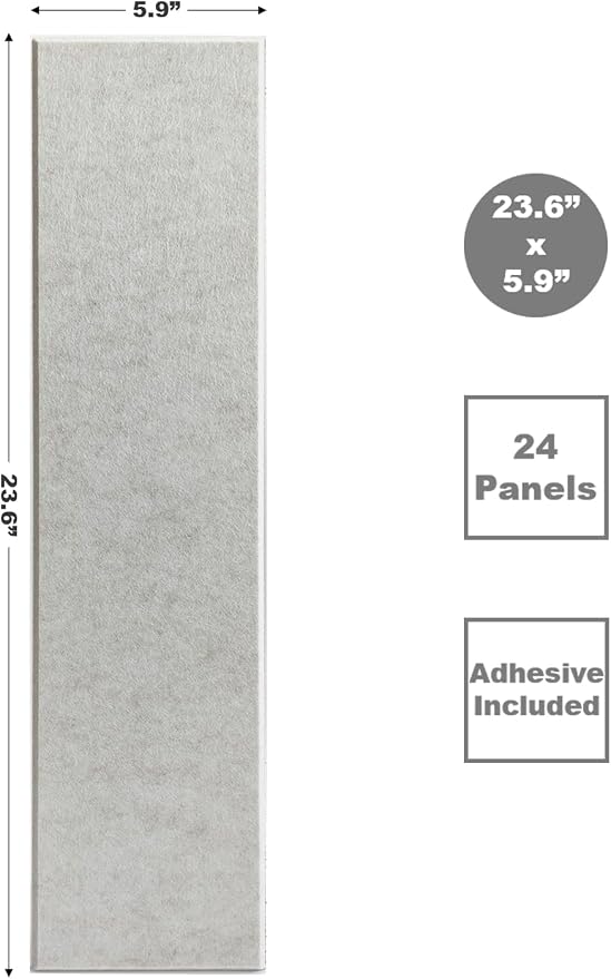 Shiplap Felt Wall Panels for Interior Wall Decor, Accent Wall Paneling for Bedroom Living Room & Office, Peel and Stick, Sound Absorbing – 24 Pack Felt Tiles with Adhesive – Ivory - Image 2
