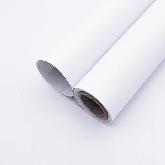 Yancorp 24"x394"/32.8' Matte White Contact Papaer Peel and Stick Wallpaper Vinyl Wrap Countertop Wallpapers Waterproof for Cabinets Drawers Bedroom Kitchen Self-Adhesive Wallpaper by YancorpHomeDecor