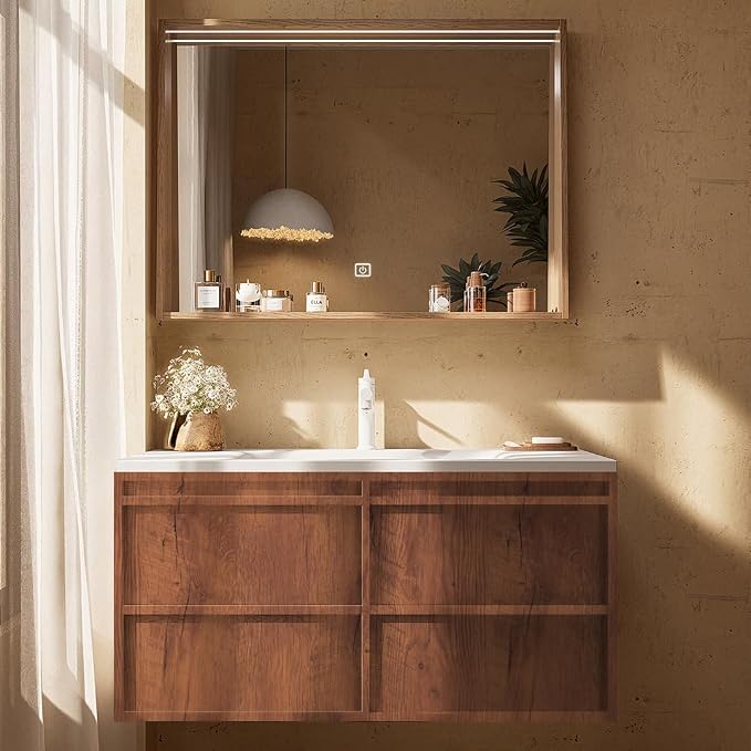 Wood Grain Contact Paper Peel and Stick Wallpaper for Cabinets Furniture | 17.7"x118" Brown Self-Adhesive Removable Vinyl Film Decor for Countertops Drawers Shelf Liner Home Furniture Renovation - Image 6