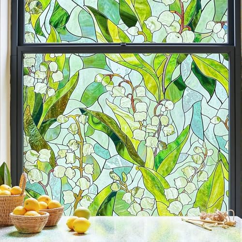 ADD.HERES Window Privacy Film, 3D Stained Glass Window Film, 23.6x35.4in by ADDHERES