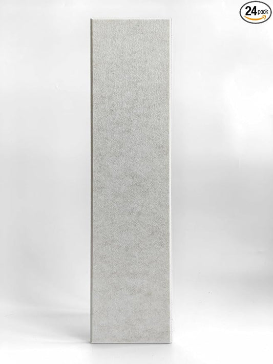 Shiplap Felt Wall Panels for Interior Wall Decor, Accent Wall Paneling for Bedroom Living Room & Office, Peel and Stick, Sound Absorbing – 24 Pack Felt Tiles with Adhesive – Ivory by DesignerManufacturerofInnovativeBulletinBoardSolutionsforHomeOffice
