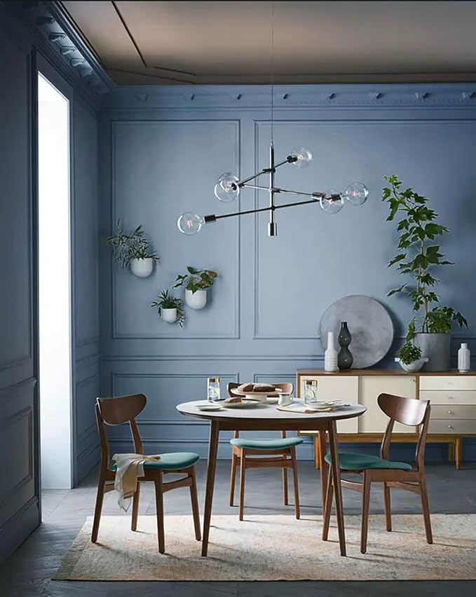 Dimoon 787''x17.7'' Blue Peel and Stick Wallpaper Contact Paper Modern Self Adhesive Wall Paper Removable Renter Friendly Textured Solid Color Shelf Cabinet Vinyl Roll (787''x17.7'',Blue Grey) - Image 7