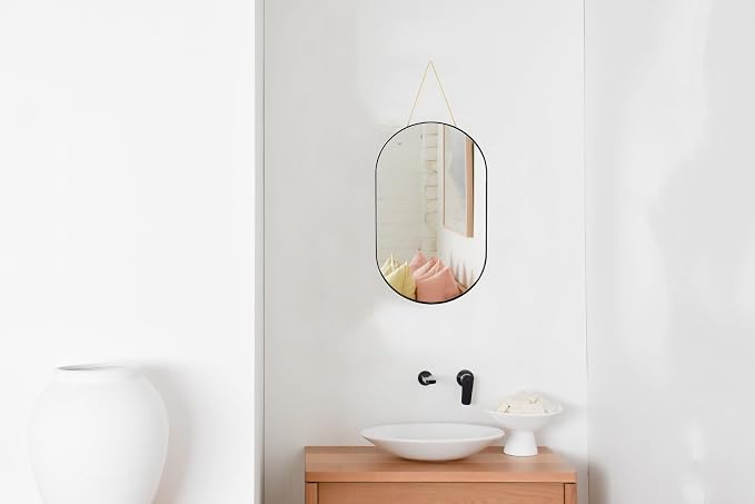 YCHMIR Oval Wall Mirror, Gold, Oval Shape - Image 2