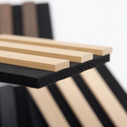 Art3d Wood Slat Panels, Soundproof Drop Ceiling, 4 Multi-Color, Sample Pack | Crack-Resistant, Scratch-Resistant, Eco-Friendly, Durable, Grid Compatible, Ideal for Living Room, Bedroom & Home DIY Upgrade - Image 3