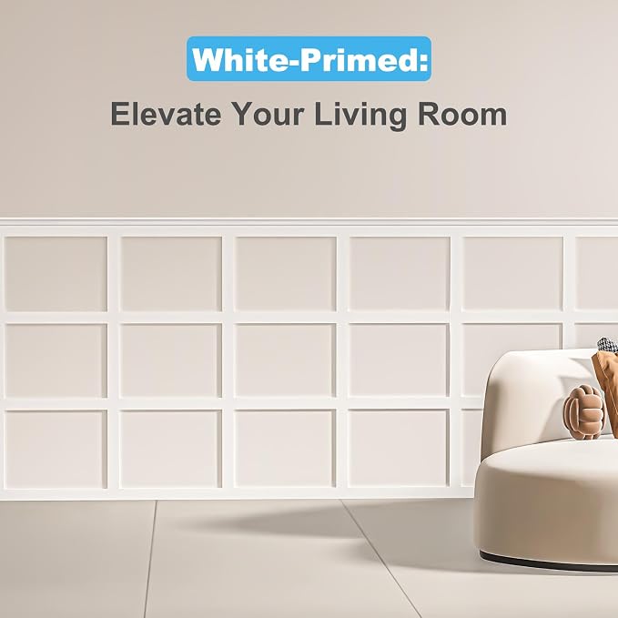Art3d Pre-Cut Board and Batten Wainscoting Panel, Covers 10 ft, White | Polystyrene, Lightweight, Effortless Installation, Shock-Resistant, Long-Lasting, Ideal for Living Rooms, Bedrooms - Image 2