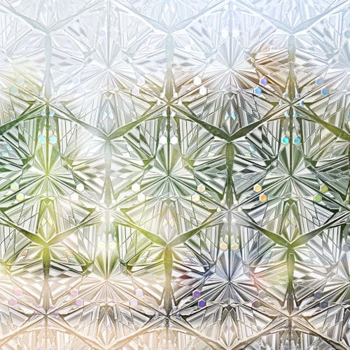 rabbitgoo Window Privacy Film, Diamond Pattern, 35.4" x 157.4" by rabbitgoo