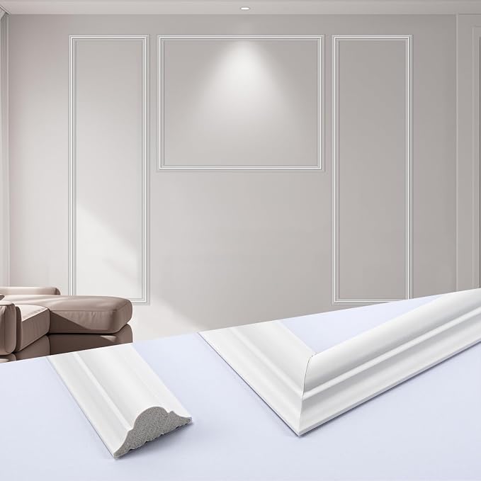 Art3dwallpanels Peel and Stick Wall Molding 3 Pcs Wainscoting Decor Kit | Ready to Assemble Wainscoting Accent Panels, Interior Wall Decor Living Room Bedroom, Installed with Glue, 3 Frames - Image 9