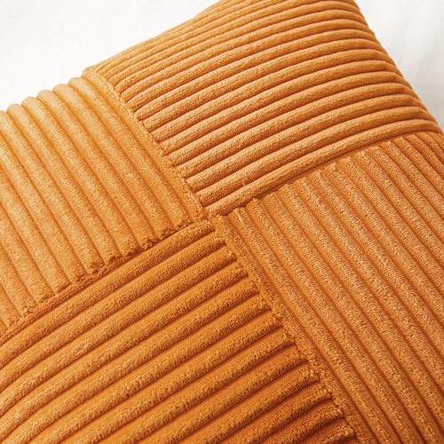 MIULEE Fall Burnt Decorative Throw Pillow Covers for Couch 20x20 Inch - Image 2
