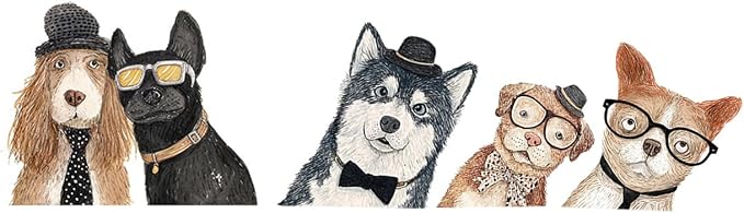 Funny Dog Wall Decals Sticker – Peeking Pet Friends Door Wall Decor, Removable Peel and Stick Vinyl Animal Wall Art for Bedroom, Living Room, Entryway, Closet, Home Decoration - Image 9