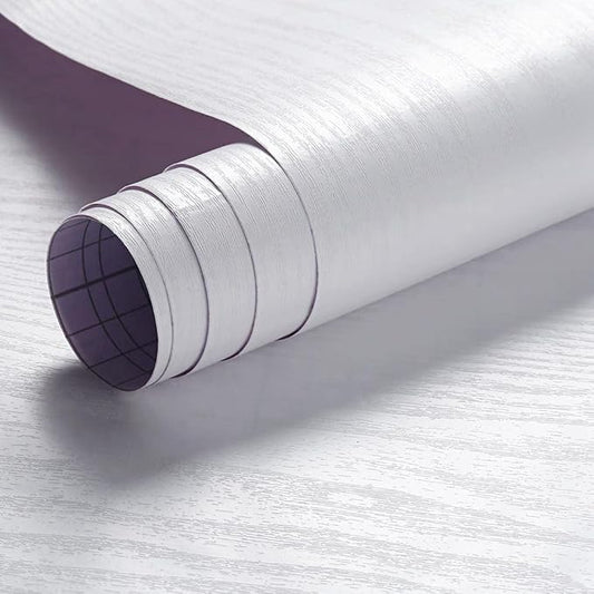 Arthome Peel and Stick Wallpaper - White Wood Contact Paper - White Wallpaper - Self-Adhesive, Removable and Waterproof for Cabinet, Countertop (23.6''x200'') by ArthomeWALLDECOR