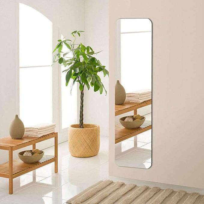 Frameless Door Mirrors Wall Mirror Full Length Body Mirror for Wall Mounted Bedroom Closet Wardrobe Long Size Mirror - Image 3
