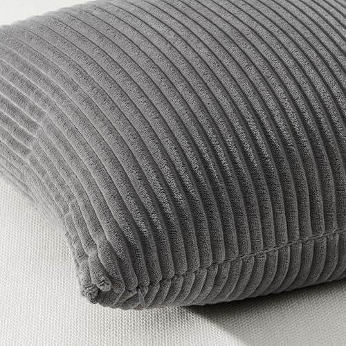 Topfinel Dark Grey Throw Pillow Covers Set of 4,Soft Velvet Modern Double-Sided Designs,Decorative Cushion CasesMix and Match for Home Decor, Pillow Inserts Not Included (20x20 inch) - Image 4