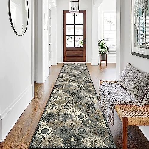 Lahome Moroccan Washable Runner Rug Non Slip, 2x10 Runner Rugs for Hallway by Lahome