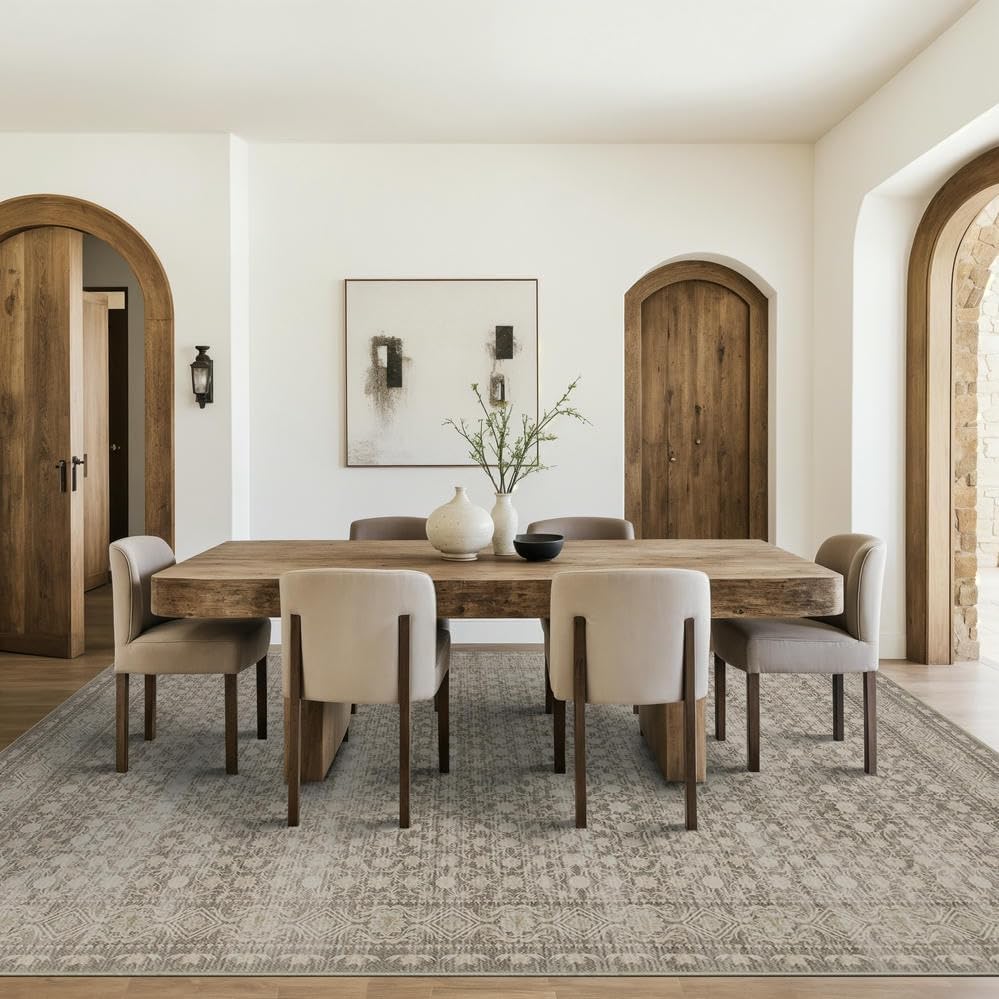 Rugxara 8x10 Area Rugs,Neutral Large Rugs for Living Room(Neutral Beige) - Image 4