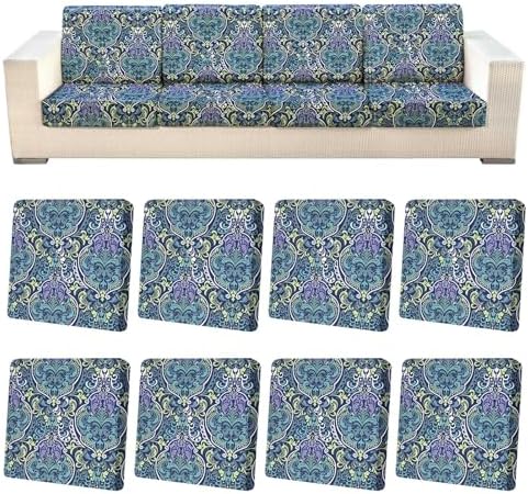 8Pcs Patio Cushion Covers Stretch Outdoor Furniture Protector Slipcovers by pickyNproud