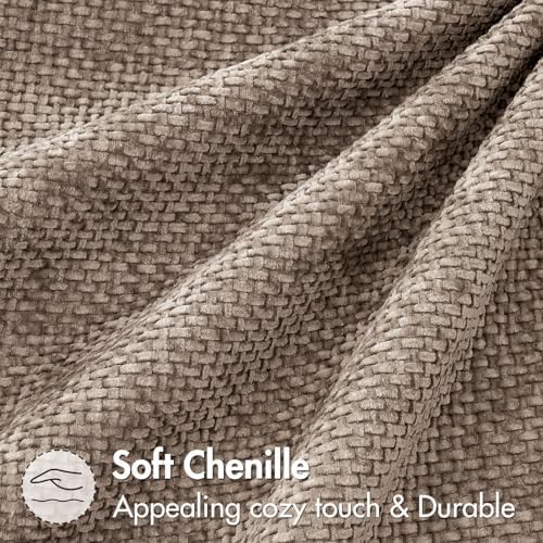 MIULEE Decorative Couch Throw Pillow Covers 20x20 Inch Light Khaki 2 Pack - Image 6