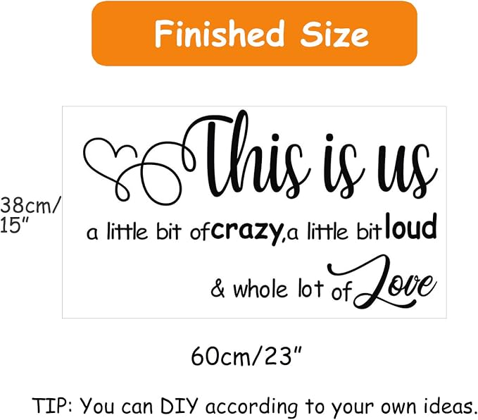 Wall Stickers, Family Letter Quote Water, Proof Home Decor Wall Sticker, Removable Vinyl Decal Art Mural for Living Room Bedroom-This is Us - Image 4