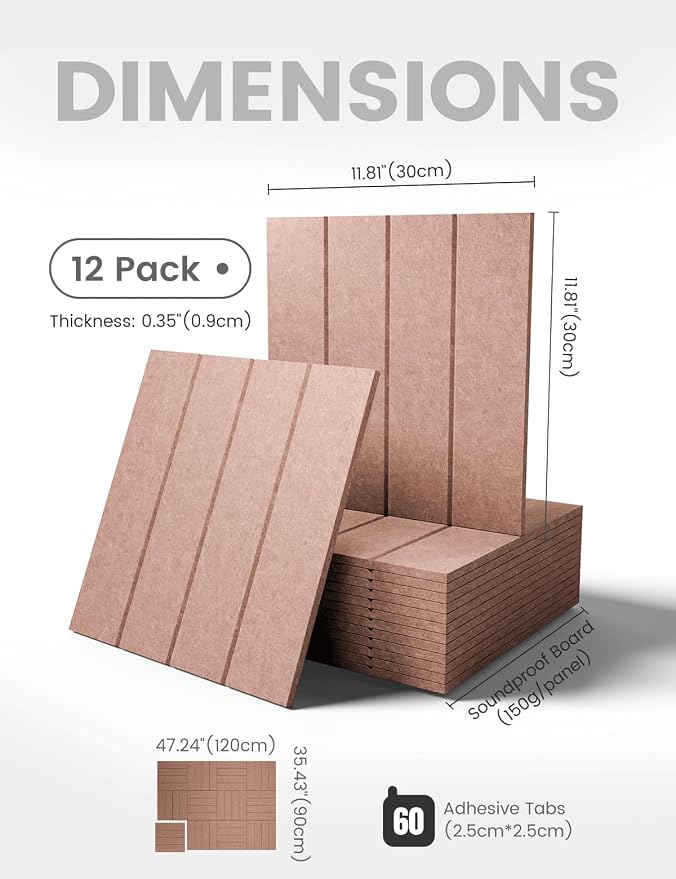 Fluxynara 48" x 36" Large Felt Bulletin Board, Terracotta | 12 Pack Cork Board Alternative with 60 Safe Adhesive Tabs, Pin Boards for Wall Decor, Home, Office, Classroom,Dorm - Image 2