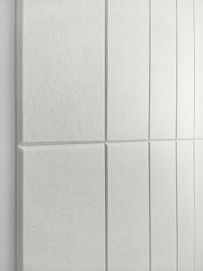 Shiplap Felt Wall Panels for Interior Wall Decor, Accent Wall Paneling for Bedroom Living Room & Office, Peel and Stick, Sound Absorbing – 24 Pack Felt Wall Tiles with Adhesive - Warm White - Image 4