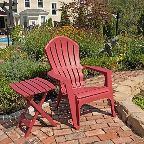Adams Manufacturing 8500-95-3700 Plastic Quik-Fold Side Table, Merlot - Image 2