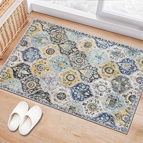 Lahome Moroccan Kitchen Rugs Non Slip Washable, 2x3 Rugs for Entryway by Lahome