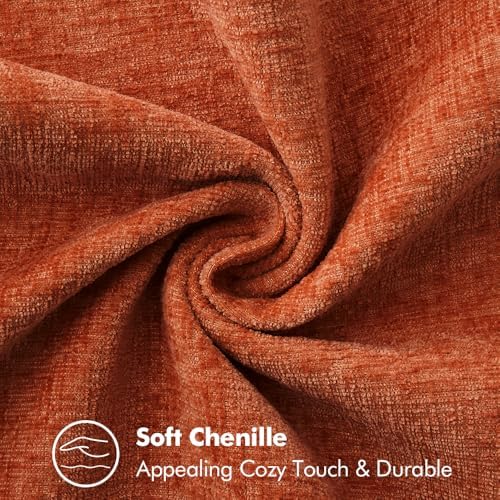 MIULEE Fall Decorative Couch Throw Pillow Covers 18x18 Inch Rust 2 Pack - Image 3
