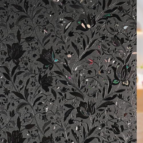 rabbitgoo Total Blackout Window Film, Black Privacy Cling, 23.6" x 118.1" by rabbitgoo