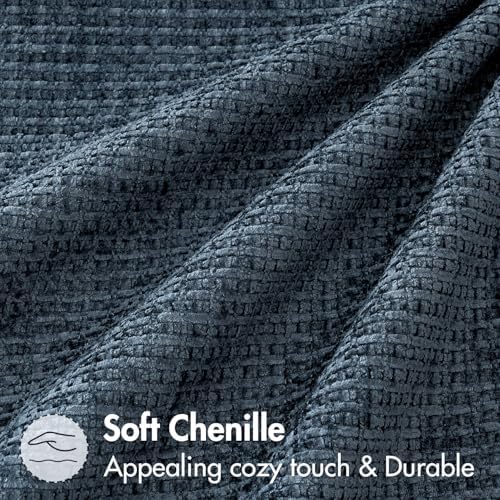 MIULEE Decorative Couch Throw Pillow Covers 16x16 Inch Navy Blue 2 Pack - Image 6