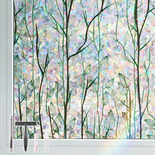 LEMON CLOUD Rainbow Window Privacy Film with Tools, 23.6" x 78.7" by LEMONCLOUD