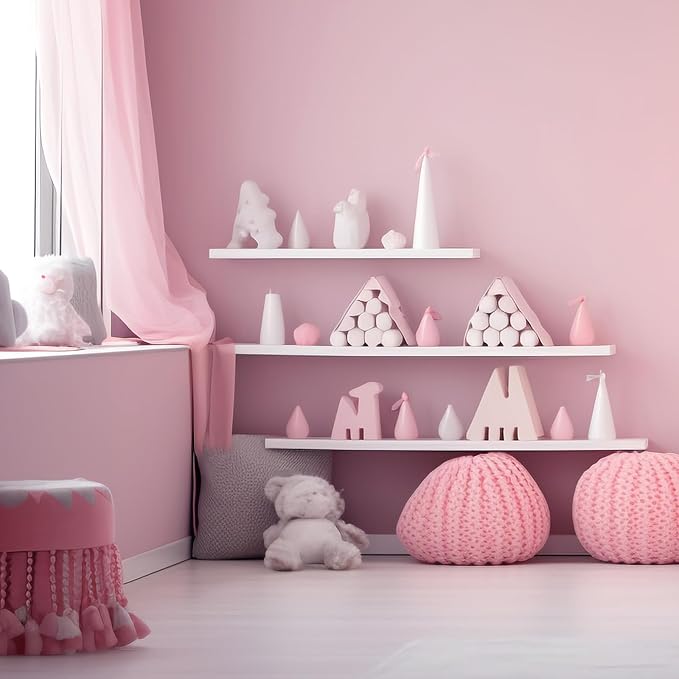 Pink Peel and Stick Wallpaper Solid Pink Contact Paper A Set of 23.6"x236" Matte Self Adhesive Waterproof Vinyl Roll for Wall Coverings,Cabinets,Countertops,Bedroom,Kitchen - Image 6